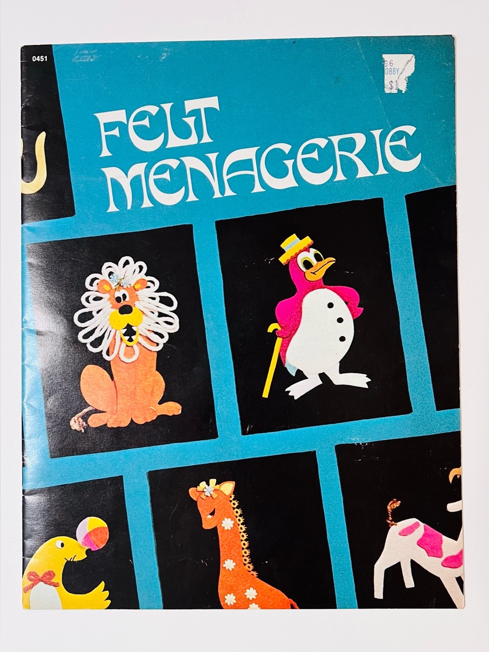 70’s Felt Menagerie Craft Booklet